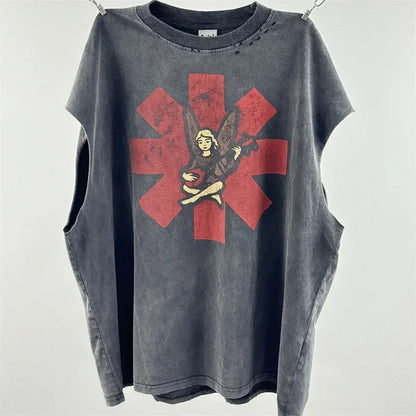 WHAT THE HELL Saint T-Shirts Men Women Best Quality Heavy spray dirty dirty soil air Washed TEE Vintage T Shirt