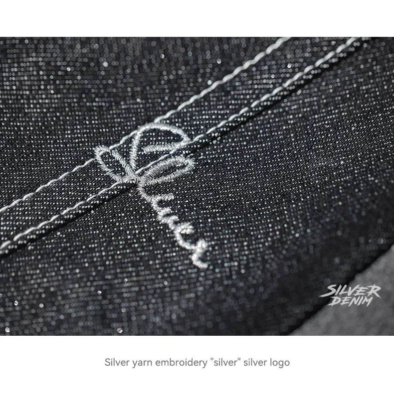 Silver Denim Vintage Jeans for Men Amekaji Selvedge Raw Denim 13 Oz Straight Fit Pants 28 To 38 Men’s Clothing  New