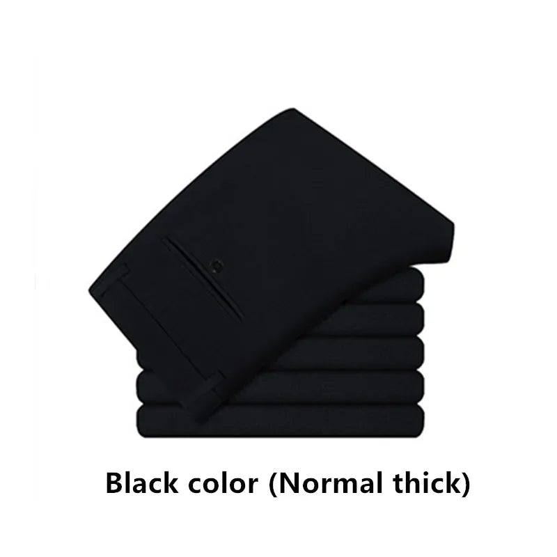 Formal Dress Suit Pants Tall Men 190CM Business Black Blue Plus Size 40 42 44 46 Extra Long Lengthened Straight Office Trousers
