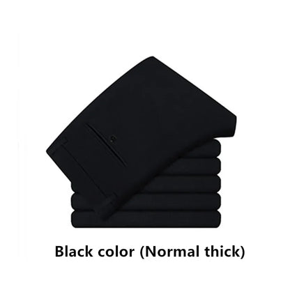 Formal Dress Suit Pants Tall Men 190CM Business Black Blue Plus Size 40 42 44 46 Extra Long Lengthened Straight Office Trousers