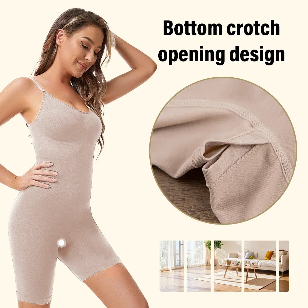 Seamless Bodysuit Compression Open Crotch Shapewear Women Push Up Corset Slimming Butt Lifter Full Body Shaper Slimmer