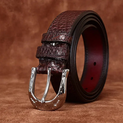 3.8cm Pure Cowskin Men Belt High Quality Genuine Leather Stainless Steel Buckle Strap Male Jeans Luxury Designer Belts for Man