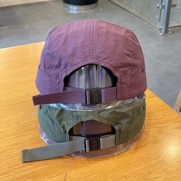 Japanese Quick Drying Baseball Hat Women Men Summer Outdoor Sunscreen Casual Versatile 5-flap Tooling Camping Hat