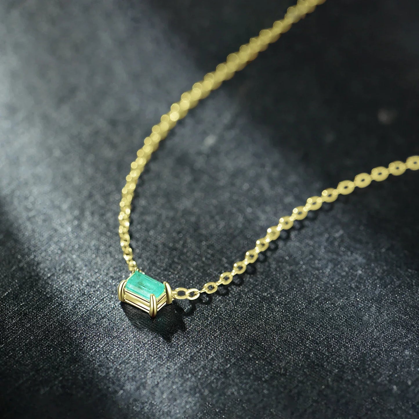Authentic 925 Sterling Silver Green Tourmaline Necklace Pendant for Women Fashion Bijoux Wedding Statement Jewelry Gifts