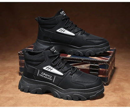 2024 new Winter Fashionable Sports Boots Anti Slip Outdoor Work Short Boots Comfortable Sport Casual Men's Mountain Shoes