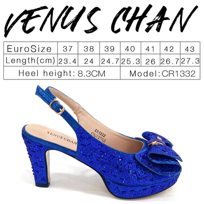 Elegant Italian Women's Party Shoe and Bag Set – Chic Champagne Rhinestone Peep-Toe High Heel Sandals Perfect for Weddings