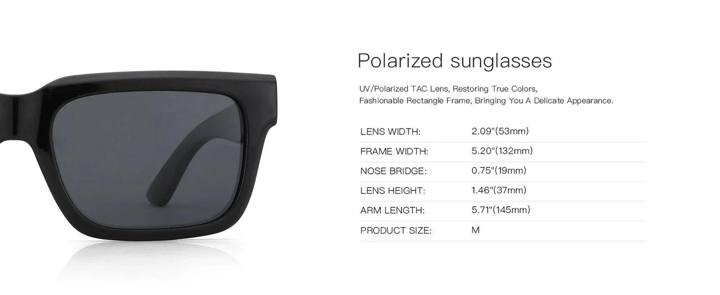 Popular Rectangle Prescription Sunglasses Polarized Square Myopia Progressive Optical Sun Glasses for Women Men