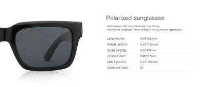 Popular Rectangle Prescription Sunglasses Polarized Square Myopia Progressive Optical Sun Glasses for Women Men