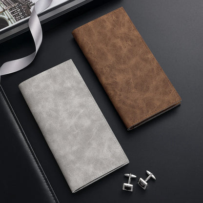 Vintage Long Section Soft PU Wallet For Men Bags Slim Purse Male Simple Purses Casual Business Money Coin Credit Cards Holders