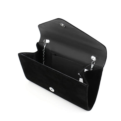 Red Color Women Evening Bags Cover Envelope Design Pary Wedding Girl Handbags With Chan Shoulder Clutch Velvet Fashion Purse