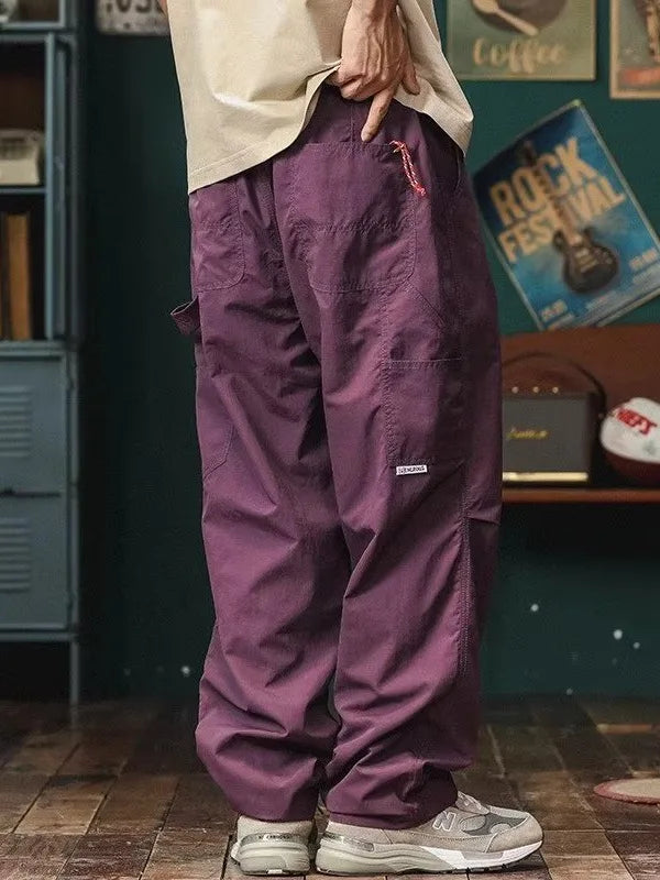 Cargo Pants For Men  2024 Korean style Casual Tightened Nine-point Pants Men's Trendy Multiple pockets Harem Pants