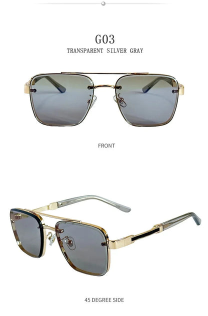 2025 Square Sunglass Men Luxury Vintage Sunglasses Women Trendy Retro Fashion Glasses Gafas De Sol Hombre Lunette Soleil Femme