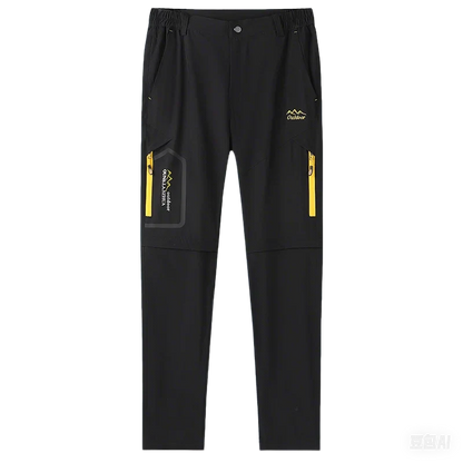 Men Summer UV-Proof Thin Pants SoftShell Outdoor Waterproof Camping Trekking Hiking Fishing Cycling Climbing Detachable Trousers