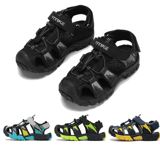 Boys Girls Sports Sandals Summer Kids Closed Toe Outdoor Sandals Athletic Water Shoes Sandals Child Pool Beach Sandals