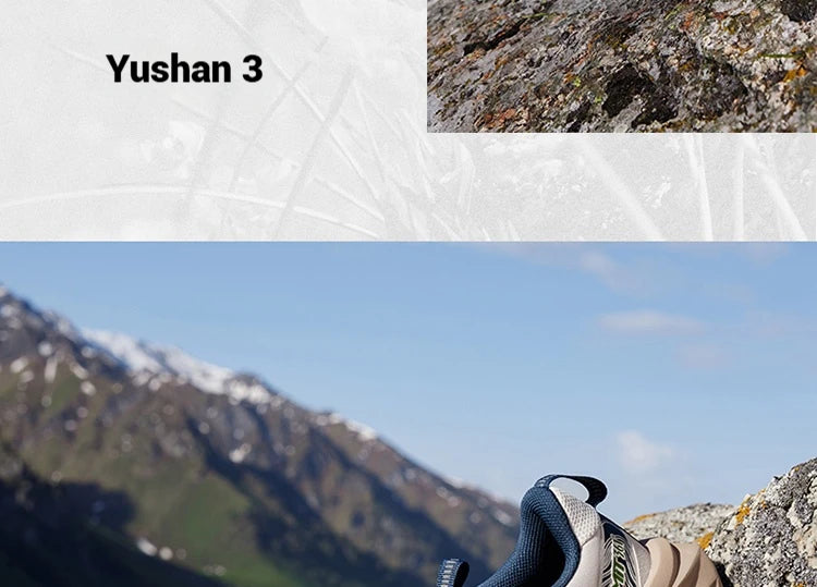 Yushan 3.0 Men Running Shoes Hiking Cushioning Outdoor Breathable Non-slip Outdoor Jogging Male Sneaker 672532214