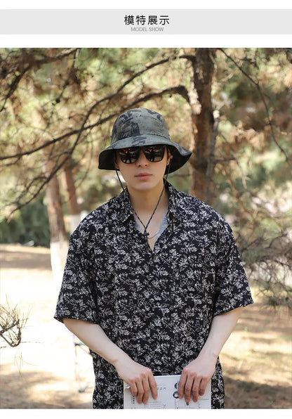 60-65cm Xxl Big Head Hat Men Summer Outdoor Jungle Fisherman Cap Lightweight Sunscreen quick-drying Sun Hats  Hot
