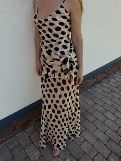 Retro Polka Dot Mini A-line Dress Elegant Stand Collar Puff Short Sleeve Waist-cinching Dresses 2026 New Lady Party Gowns