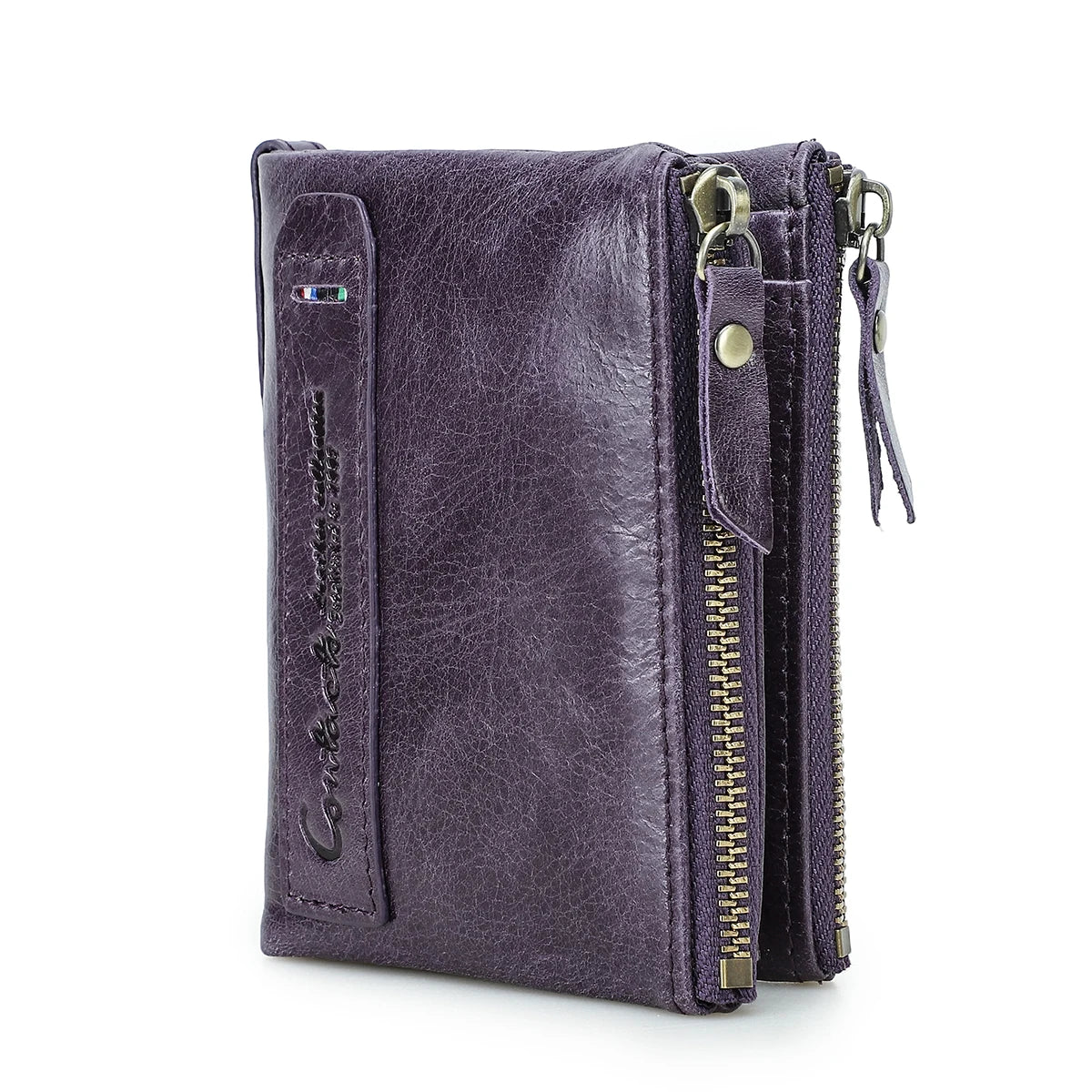 Genuine Leather Short Wallets for Women Luxury Designer Coin Purse Female Money Clip Card Holder Customize Men Wallets