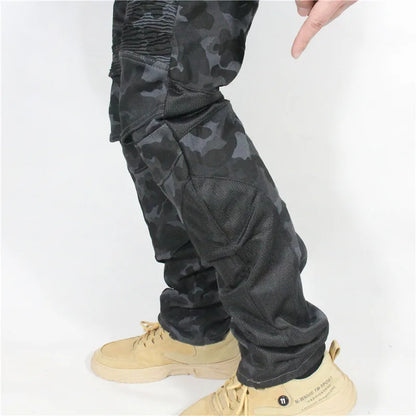 New PK719 Upgrade Model Motorcycle Summer Riding Jeans With Breathable Net Knight CE Certification Equipment Anti-fall Pants