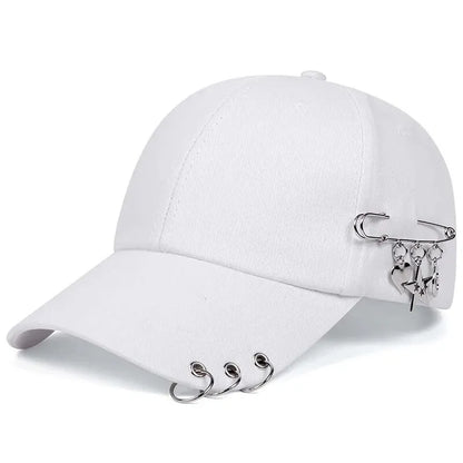 Unisex Star Iron Ring Baseball Caps Spring and Autumn Outdoor Adjustable Casual Hats Sunscreen Hat