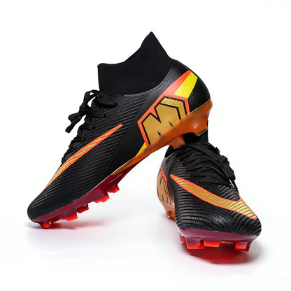 999Y High Quality Mens Soccer Shoes Training Non-Slip Turf Soccer Cleats Boys TF/FG Football Sneakers Chuteira Campo 35-46