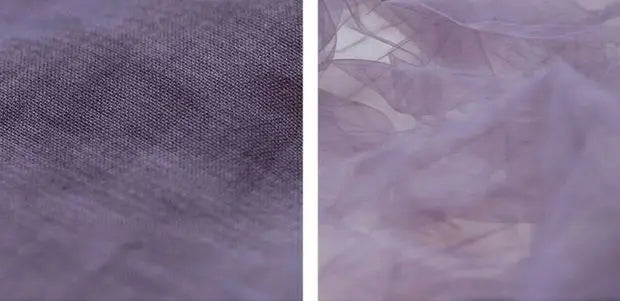 Slimming Effect Purple Mesh Ankle-Length Dress Women's plus Size Strapless Gown Korean Style High Waist A-Line Skirt