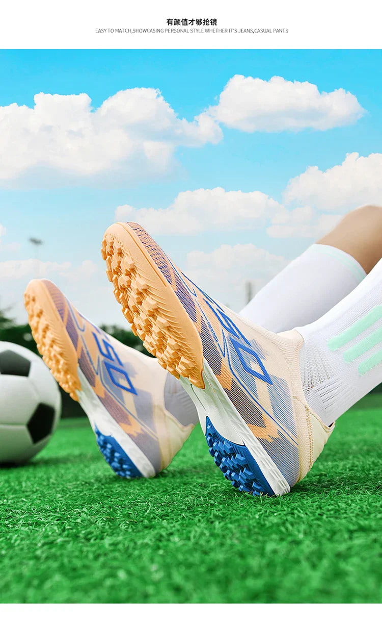 Men Society Soccer Shoes Cleats FG/TF Professional Original Women Football Boots Grass Indoor Training Unisex Non Slip Sneaker