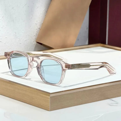 Modern Square Classical Sunglasses Men Women Handmade Fashion High Street Premium Quality UV400 Glasses with Case