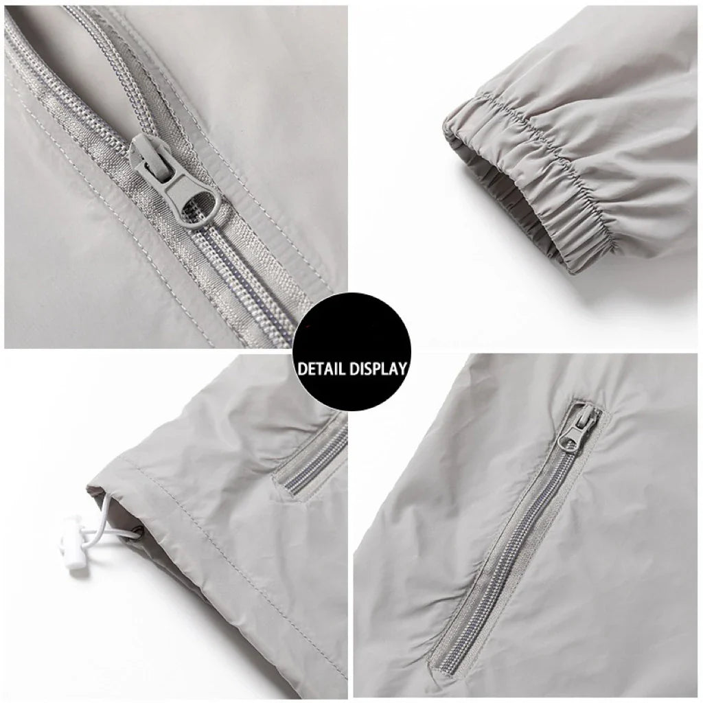 1pcs Breathable Ice Silk Hiking Jacket Outerwear Coat Camping Sun Protection Fishing Hunting Clothe Quick Dry Sunscreen Clothing