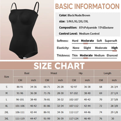 Women Seamless Strapless Bodysuits Tude Tops Bodyshaper Compression Waist Trainer Shapewear Push Up Butt Lifter Backless Shaper