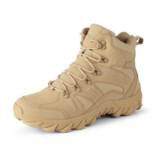 Men's Desert Combat Boots Men Ankle Boots Male Hiking Shoes Tactical Boots Big Size 39-46 Work Safety Shoes Motocycle Boots