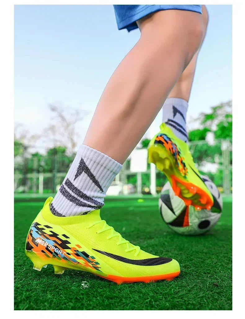 New Men Football Boots Unisex Non-Slip Outdoor Match Adult Comfortable Cleats Ultralight Soccer Shoes Sport Grass High-quality