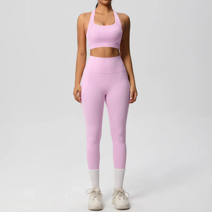 Yoga Suit Sports Set Womens Sportswear Sports women's yoga bra  Tummy Control Slimming Booty Leggings Women's tracksuit