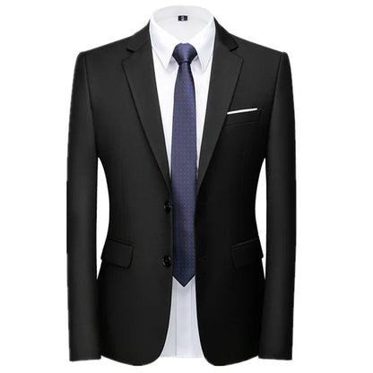 2026 New Men's Green Suit Jacket, Two Button V-Neck Coat, Wedding Party Formal Dress Tops Blue Red Yellow Green Blazers