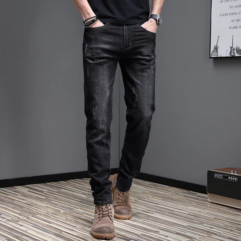 2026 Men's Slim Casual Street Classic Skinny Jeans Pencil Jeans Trendyy Stretch Style Comfortable Casual Fashion Versatile