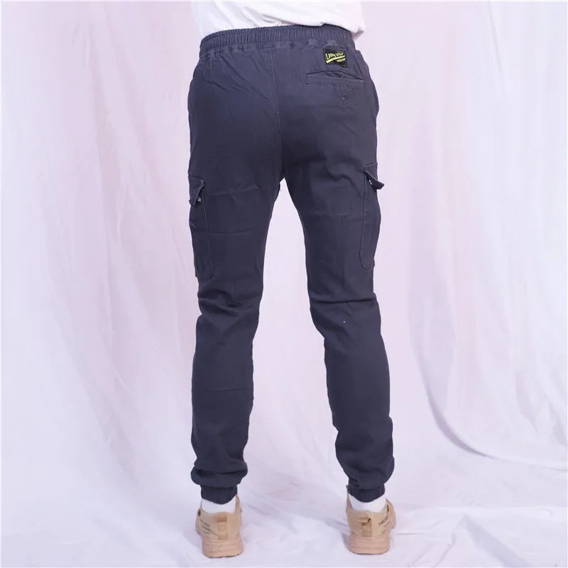 Motorcycle Riding Jeans Pants Elastic waist and ankle tied casual pants Soft And Casual Inset Gear Layer On Hips And Knees