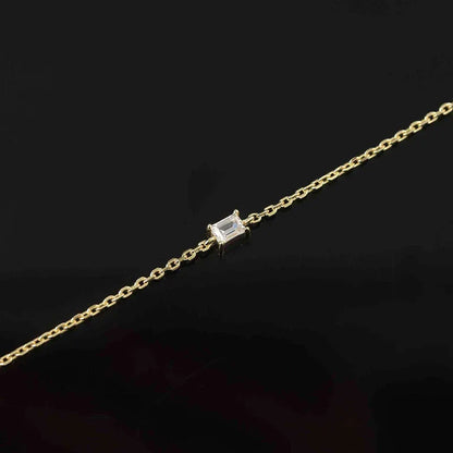 Trendy A Moissanite Bracelets for Women Letter Charm Adjustable Chain 100% 925 Sterling Silver Wedding Fine Jewelry Gifts