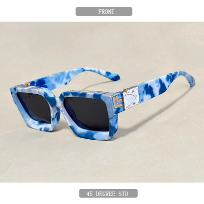 Senior Square Sunglass Men Vintage Millionaire Sunglasses Women Silver Retro Fashion Glasses Dropshipping Gafas De Sol Hombre