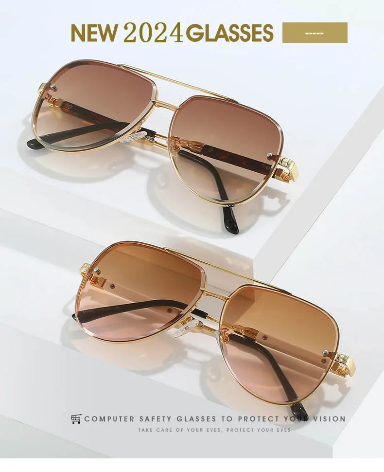 New In Sunglasses For Men Luxury Vintage Sunglasses Women Trendy Luxe Retro Oval Fashion Glasse Gafas De Sol Hombre Zonnebril