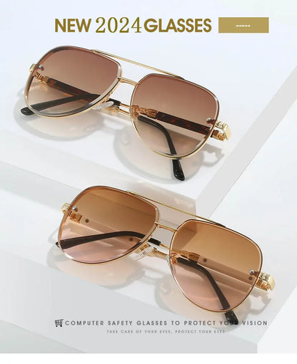 New In Sunglasses For Men Luxury Vintage Sunglasses Women Trendy Luxe Retro Oval Fashion Glasse Gafas De Sol Hombre Zonnebril