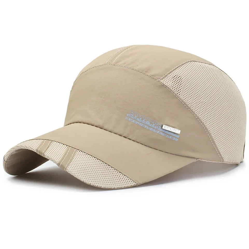 Summer Breathable Sports Hat Mesh Baseball Caps Quick Dry Running Baseball Visor Hat Sunshade Outdoor For Men Women