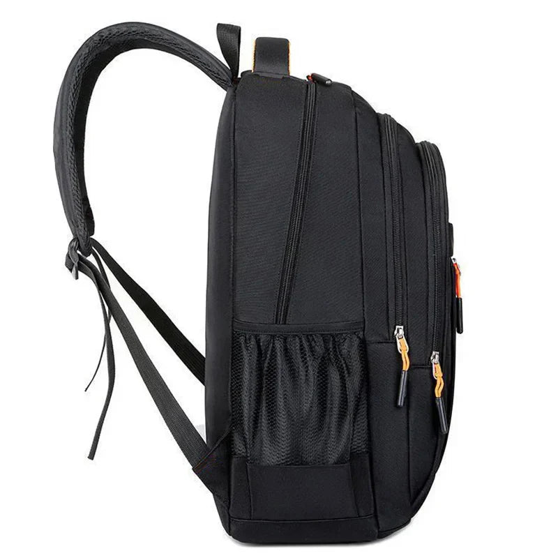 Unisex Large Capacity Backpack, Business Travel Laptop Bag, Multi-Compartment Design, Adjustable Straps, Ideal for Work Leisure