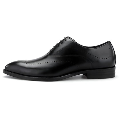 Full-Grain Leather Formal Derby Shoes for Men Daily Wear Business Oxford Dress Shoes