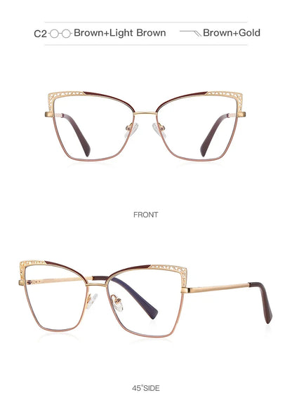 Fashion optical Frame Brand Design Women Eyeglasses Can Customized Prescription Anti-blue Light Prescription Glasses 3106