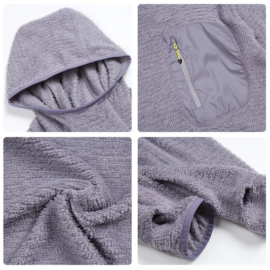 Thermolite® All Season 190g Ultra-light Breathable Thermal Hoodie, Urban Outdoor Techwear Mid-layer with Thumbholes & Zip Pocket