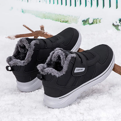 New Winter Men's Sneakers Thick Plush Warm Men's Snow Boots Lightweight Men's Ankle Boots Handmade Men's Outdoor Cotton Boots