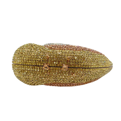 New Product Colorful Jewelry Crystal Swan Evening Bag Luxury Ladies Boutique Evening Bag With High Quality