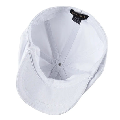 Newsboy Cap Men's Twill Cotton Eight Panel Hat Women's Baker Boy Caps Retro Big Large Hats Male Boina Green Beret