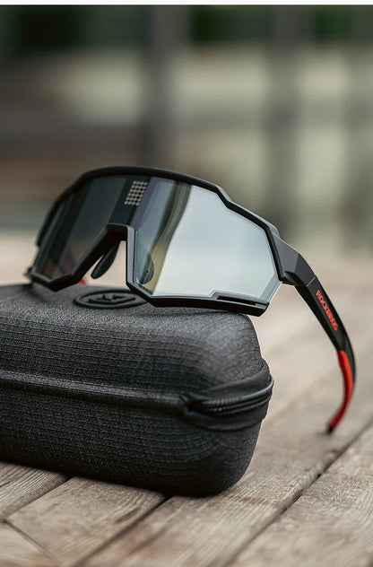 Sunglasses Polarized Cycling Glasses Electronic Color Change Glasses UV400 Safety Bike Bicycle Eyewear Sports Goggles