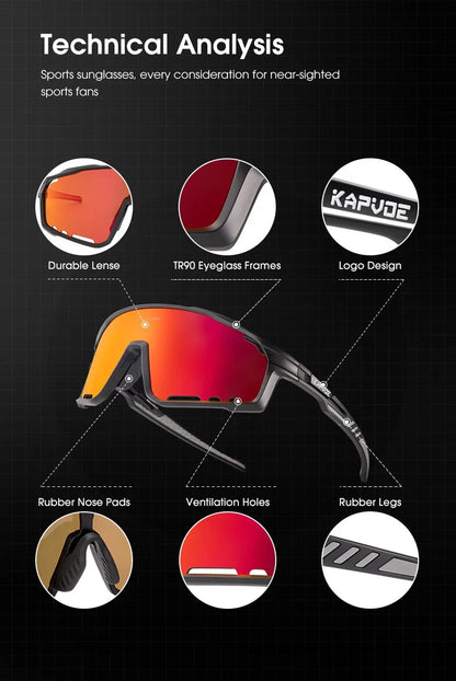 UV400 Cycling Sunglasses Men MTB Sport Glasses Outdoor Hiking Camping Goggles Women Road Bike Bicycle TR90 Frame 2023
